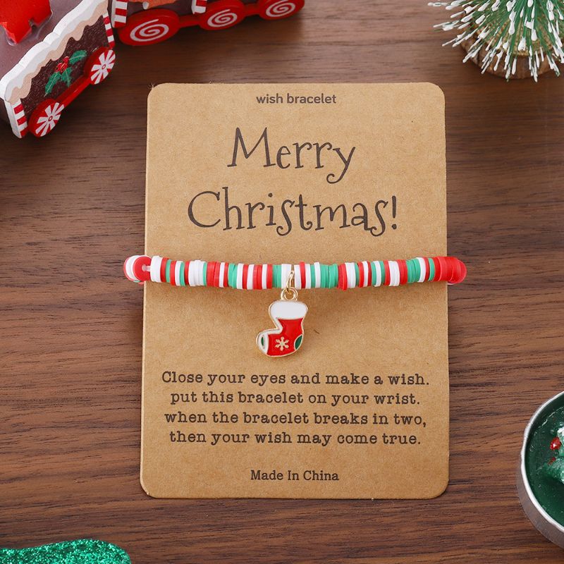 Christmas,Christmas element wishing bracelet